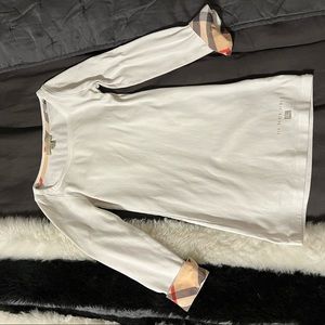 XS Burberry Britt nova check 3/4 top